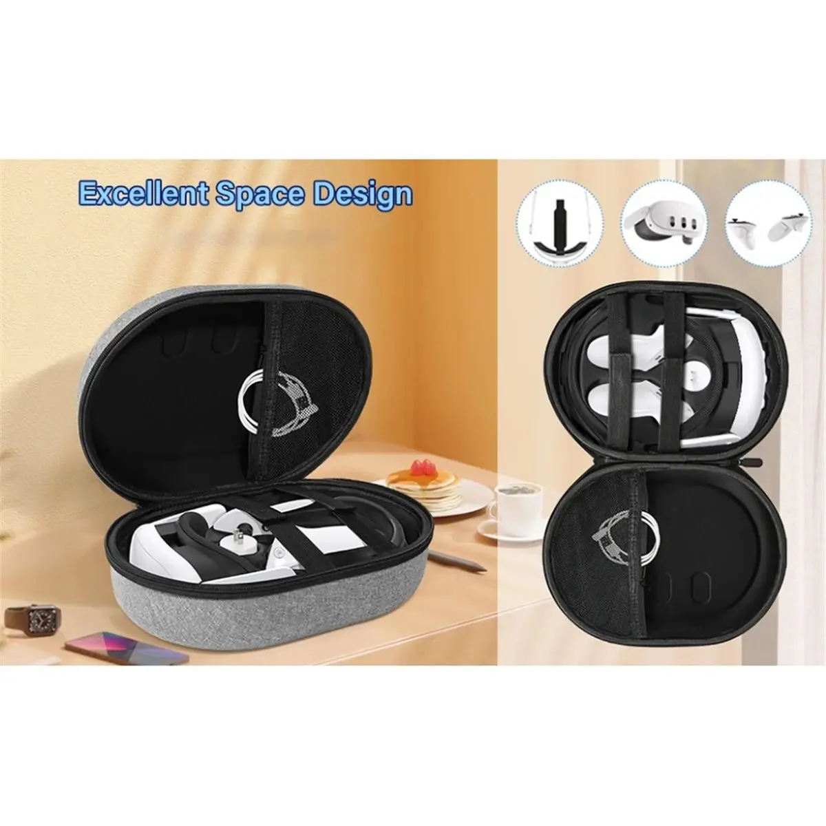 11·11COUPON Carrying Case Storage Bag Cover Box for Meta 3 Virtual Reality Headset Game Accessories
