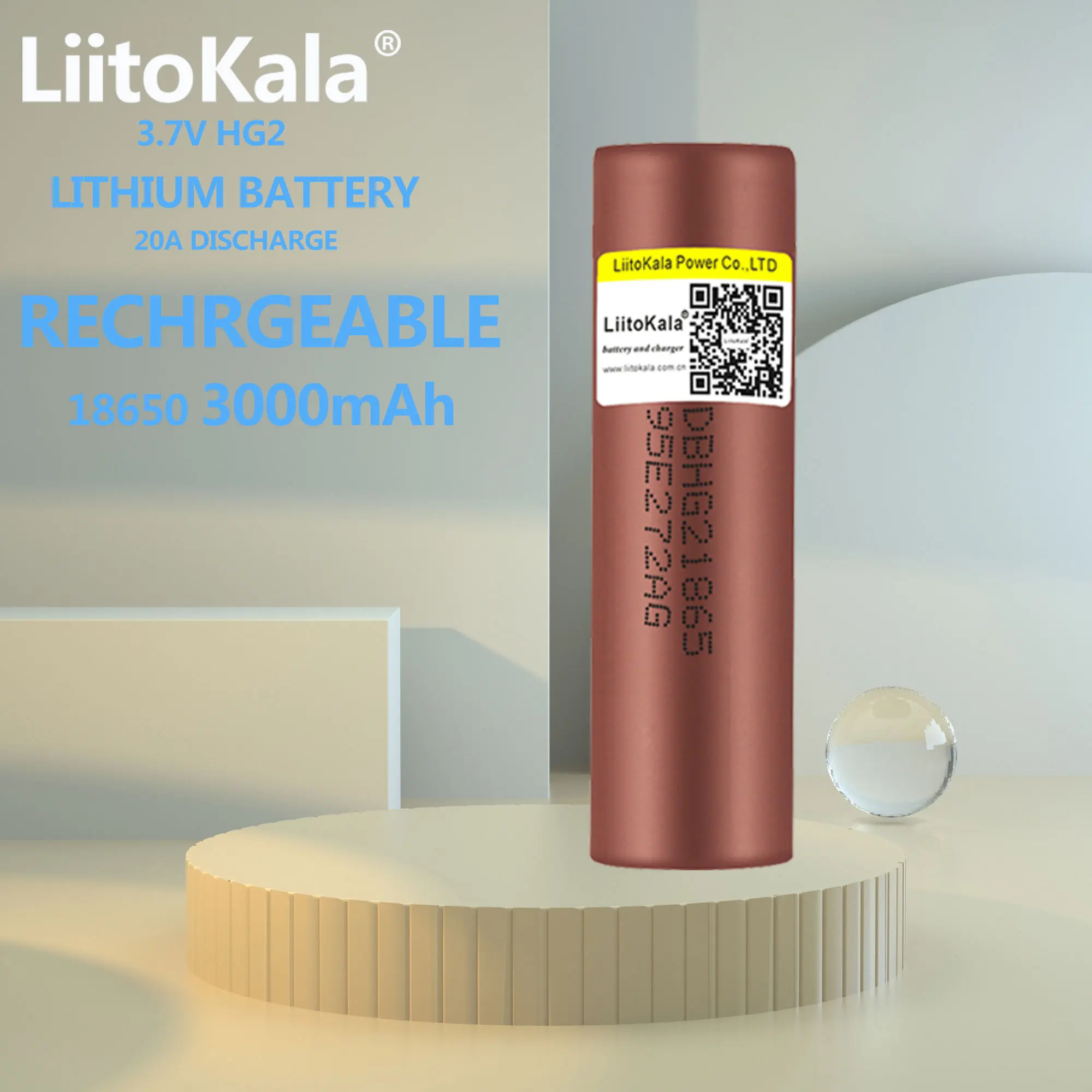 1 sztuk LiitoKala 100% nowy HG2 18650 akumulator 3000mah 18650HG2 3.6V rozładowania 20A Max 35A akumulatorów mocy