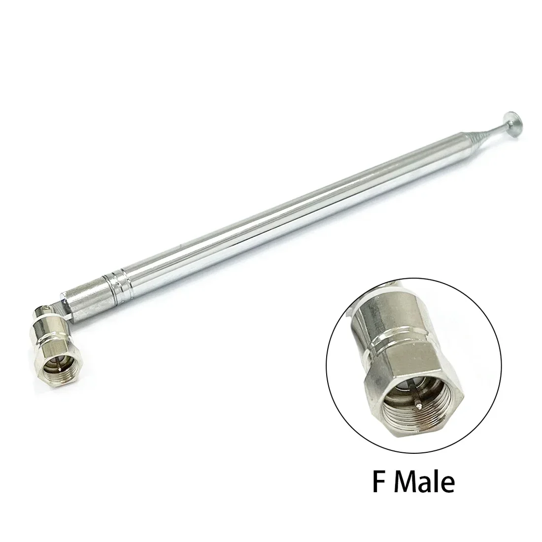 Telescopic Antenna 1.4m SMA BNC TV F Male Flat Inner Universal Connector for FM Radio Remote Control Aerial