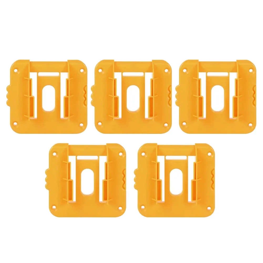 5Pcs For 18V Battery Storage Rack Holder Case Battery Holder Wall Mount Tool Bracket Fixing Devices Durable Easy Install-