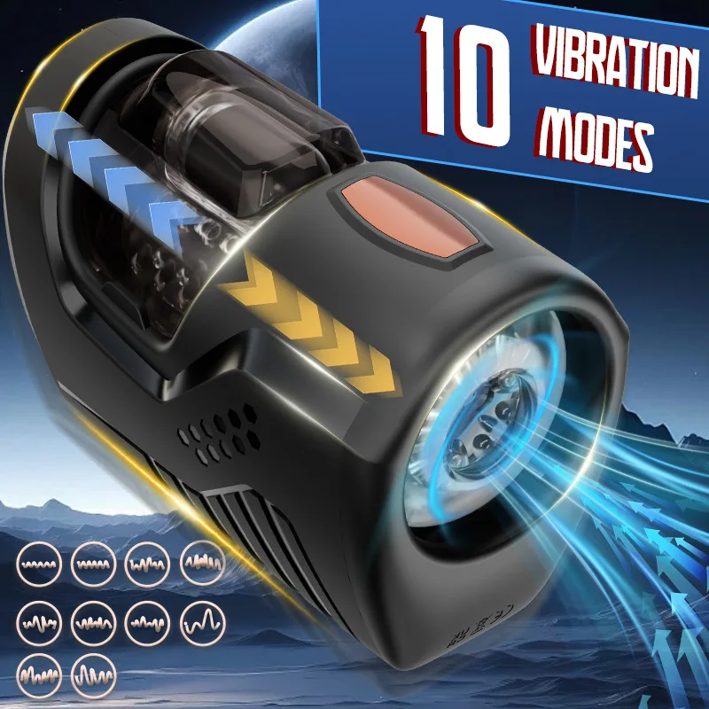 Mens Automatic Sucking Masturbator Vibration Thrusting Penis Trainer Massager Pussy Pocket Cocks Glans Stimulator Male Sex Toys view 2