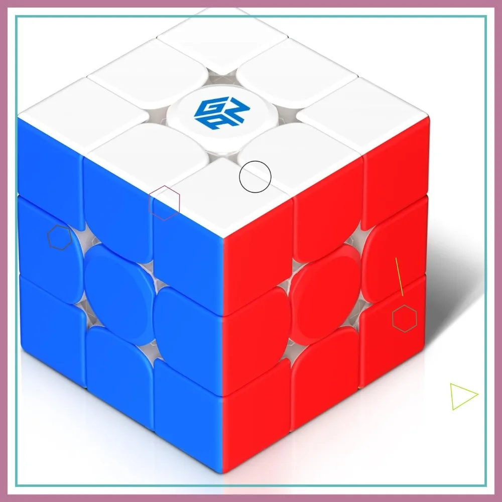 

Speed Cube 3x3, GAN 356 R S 2, Non-Magnetic, Stickerless, Wing-Shaped Core 2.0, 90° Corner Cutting, Tension Adjustable