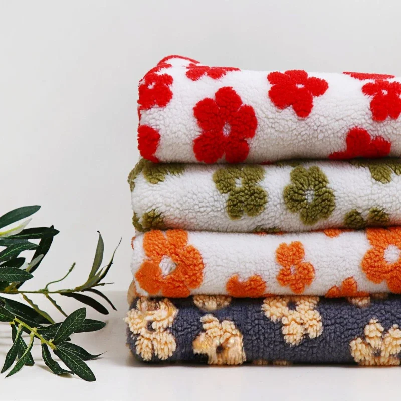 

155x50 см утолщенная декоративная цветочная жаккардовая вышитая ткань, маленькая петля из частиц, ткань ручной работы для одежды, игрушек