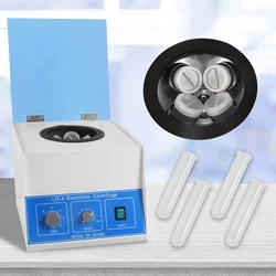 100ml x 4 Electric Lab Centrifuge Machine Benchtop Centrifuga 4000rpm w/Timer Speed Control Lab Electric Centrifugal Machine