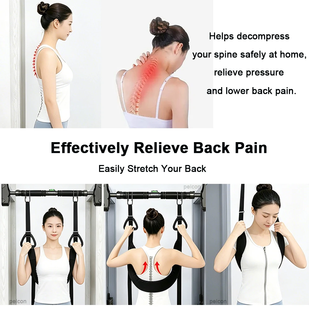 Lumbar Traction Belt Hanging C - Posture Corrector Back Brace review and price