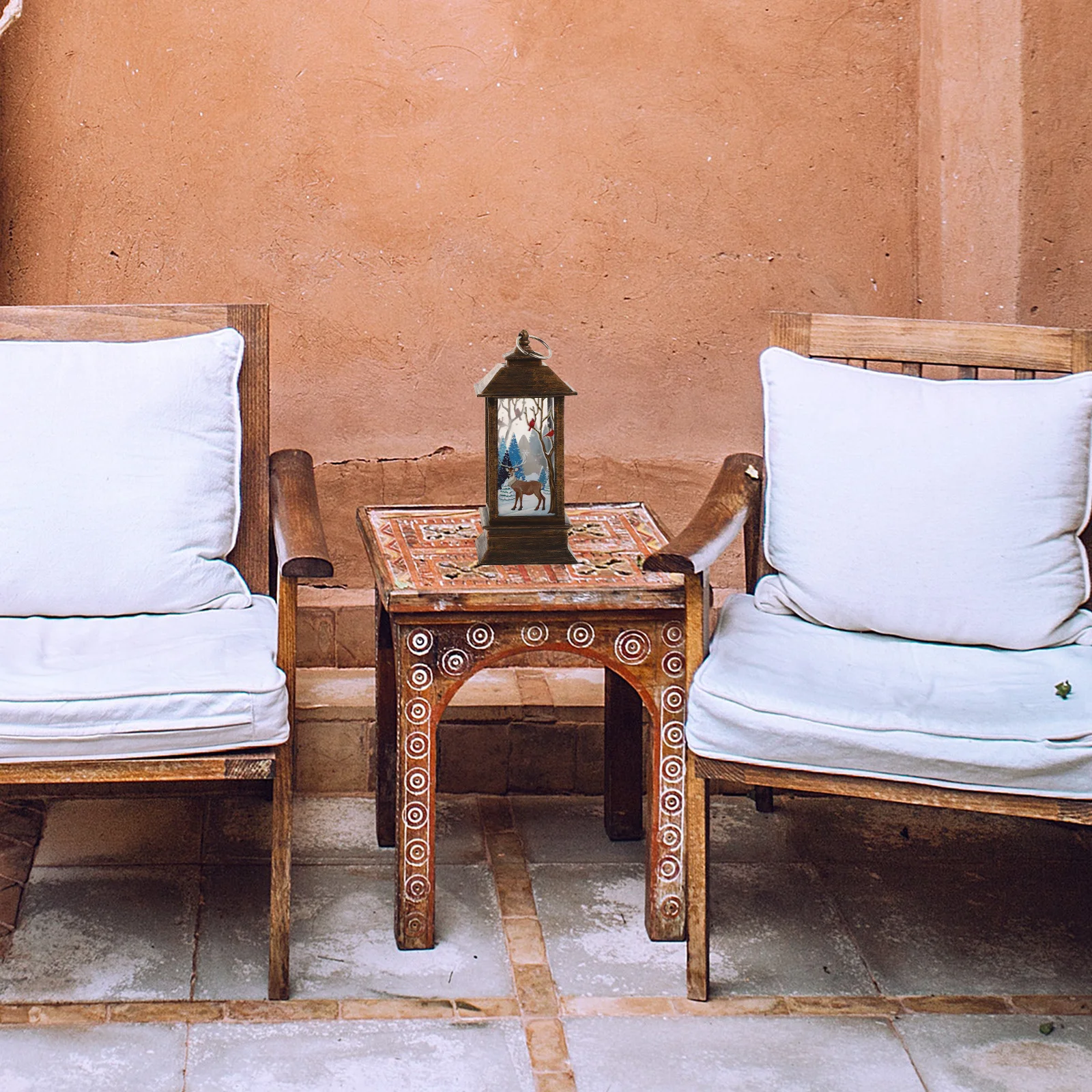 

3Pcs LED Lights Xmas Decoration Lamp Vintage Style Waterproof Outdoor Indoor Use Christmas Party Lanterns Home Garden