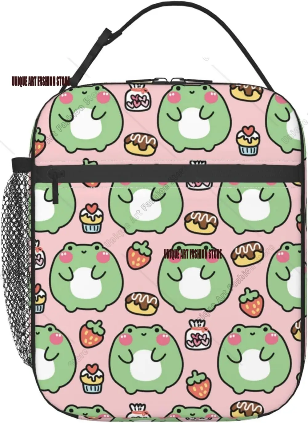 

Insulated Lunch Box Frog Lunch Box for Work Picnic Travel Hiking Beach or Fishing Polyester Frog Lunch Bag Cute Frog