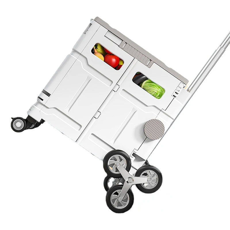 Trolley Shopping Cart Shopping Cart Pick-up Express Luggage Trolley Foldable and Portable Trailer Household Trolley