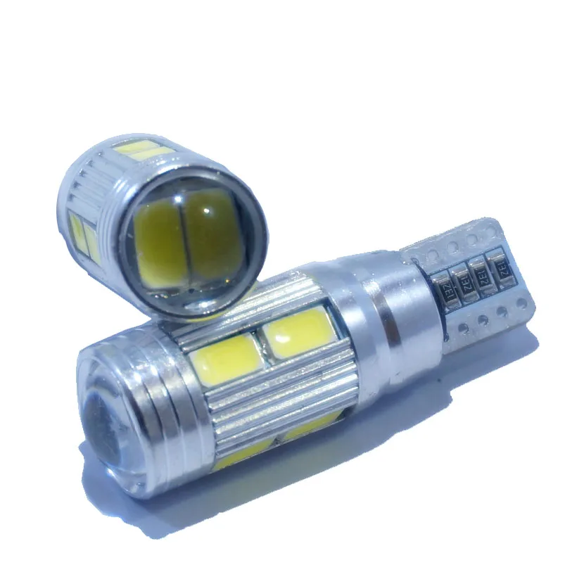 2 Pieces Car Styling Car LED T10 194 W5W Canbus 10 SMD 5630 LED Light Bulb No Error Auto LED Clearance Light 6000K White
