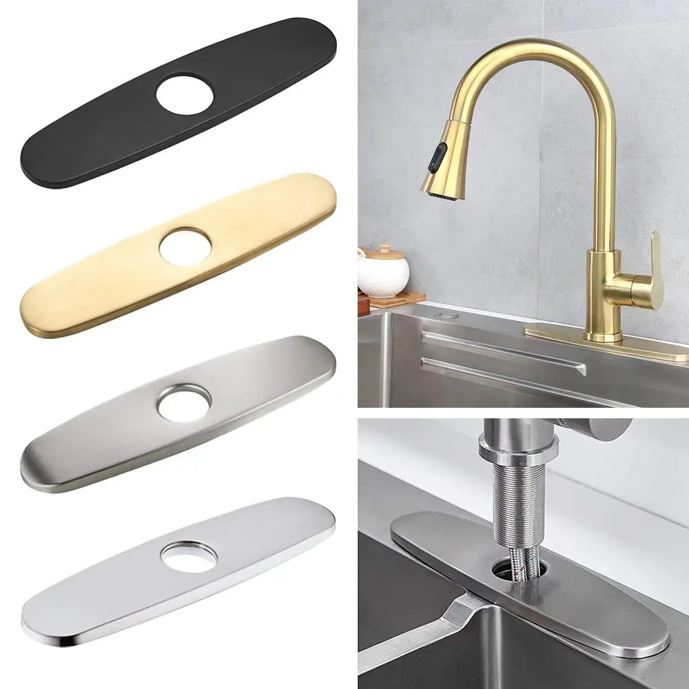 Decorative Plate Sink Base Bathroom Faucet Escutcheon Plate Faucet Plate Hole Cover Tap Cover Deck Plate Faucet Deck Plate