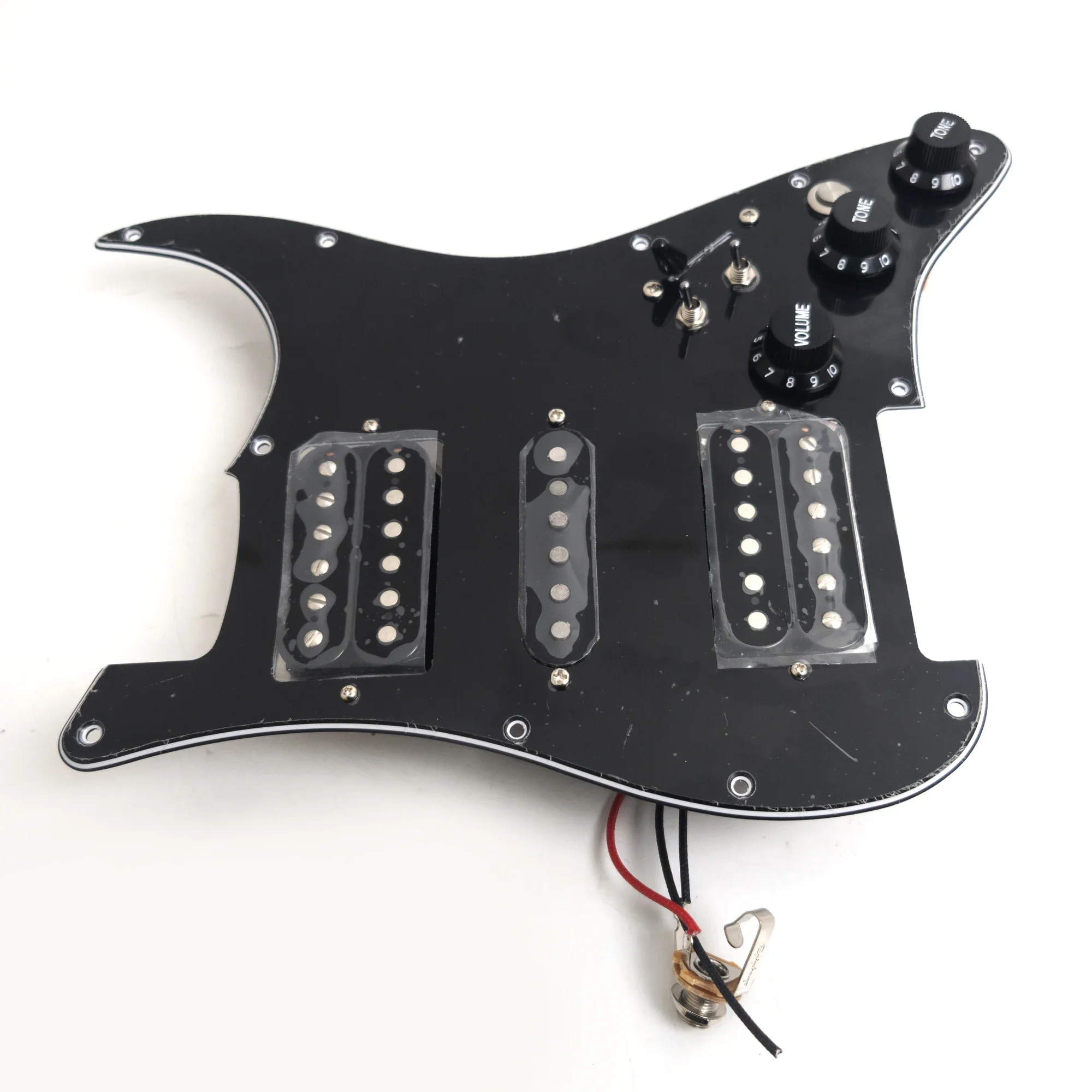 Electric Guitar Prewired Loaded Pickguard HSH Coil Splitting Alnico 5 Humbucker Pickups Set for ST-StyleGuitar