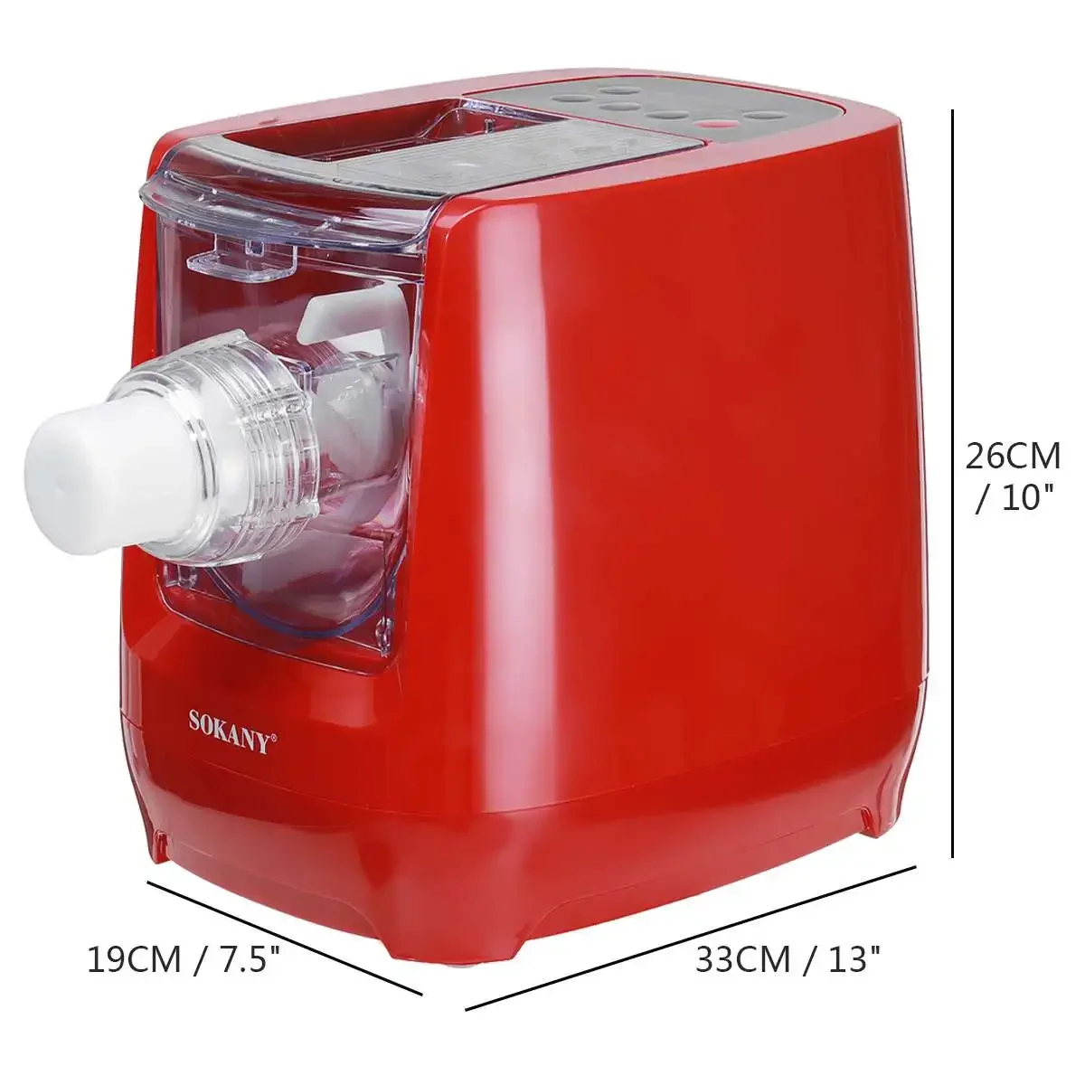 Presse à pâtes électrique automatique, appareil de cuisine, DummonopoleCuir, Rouleau à pâte, Machine à légumes, 220V