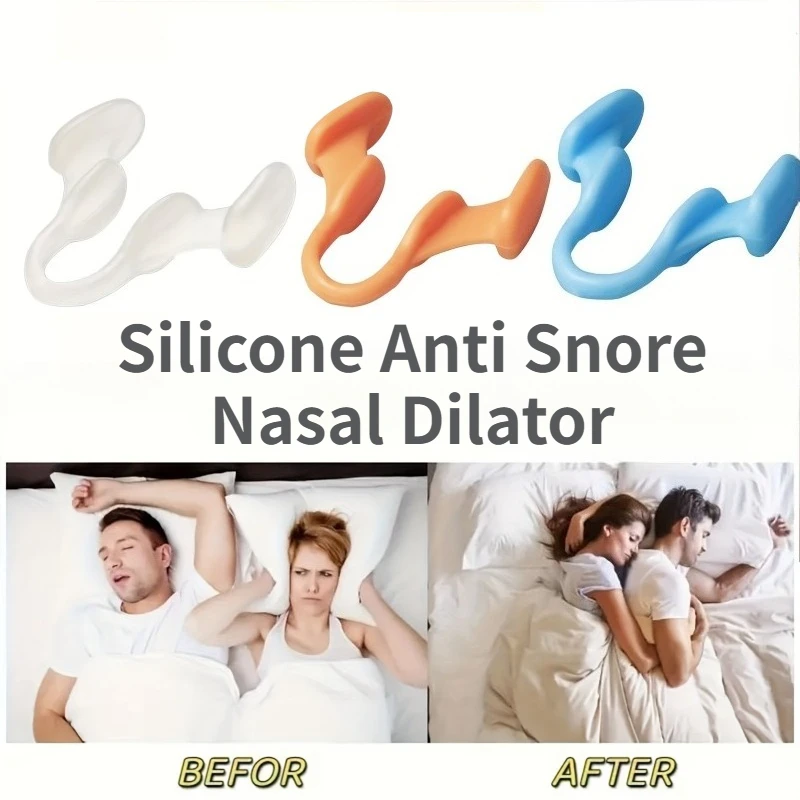 10PCS Silicone Anti Snore Nasal Dilator Stop Snoring Invisible Nose Clip Nasal Clip Stop Snoring Aid Device Improve Sleeping