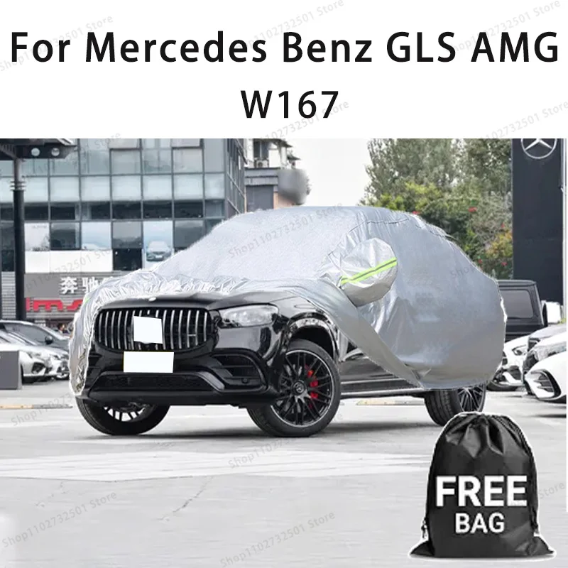 Car cover For Mercedes Benz GLS AMG W167 Full cover Waterproof sun protection cover Scratch resistant cars accessories