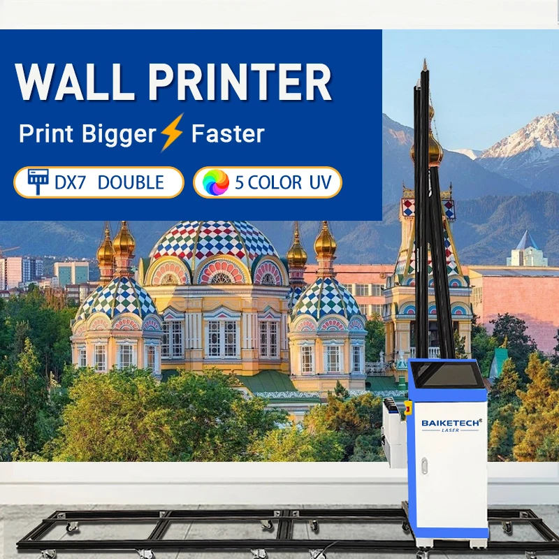 TH-UP1400 بيع المصنع مباشرة ثلاثية الأبعاد الأشعة فوق البنفسجية جدار عمودي ديكور طابعة نافثة للحبر مزدوجة DX7 آلة طباعة داخلية وخارجية