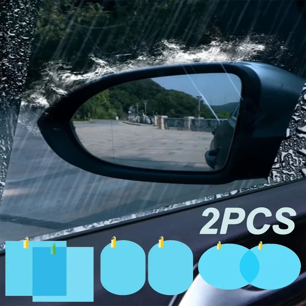 2Pcs Car Rainproof Film Rearview Mirror Rain Clear Stickers For Mazda 2 3 6 CX3 CX4 CX5 CX7 CX9 CX30 RX8 MX5 MX3 MS MP Demio BM