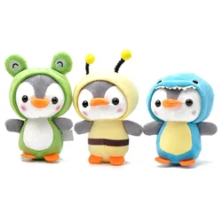 Plush Toy Cute Penguin Bee Animal Plush Doll Pendant Keychain Ring Keys Holder Bag Decor Ultra Soft Furry Stuffed Gifts