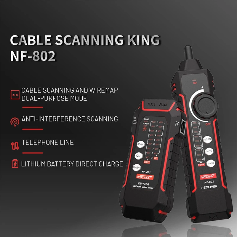 NF802 Network Line Finder Line Finder Network Anti Interference Line Finder Intelligentanti-Jamming Table Scanning King