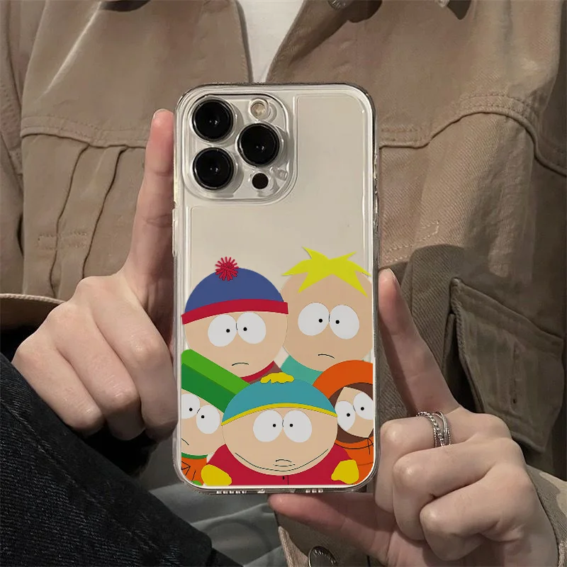 Funny S-South-Park Phone Case For VIVO Y28 V30e Y75 Y36 Y100 Y17s Y76 Y22s Y16 Y50 Y21 Y20 V29 V23e V21e 5G Transparent Cover image 4