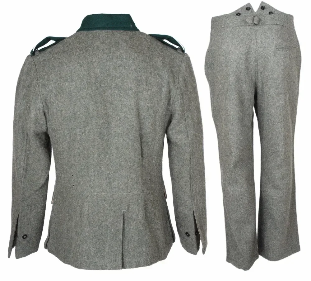 복제 코스프레 독일 1936 M36 EM 울 필드 튜닉 & 바지 세트 군복