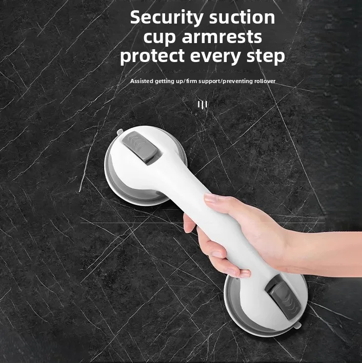 Suction‑grip Grab Bars Anti‑fall Bathroom Handrail Drill‑Free Safety Grab Bar for Bathtubs Suitable Universal for Doors Window