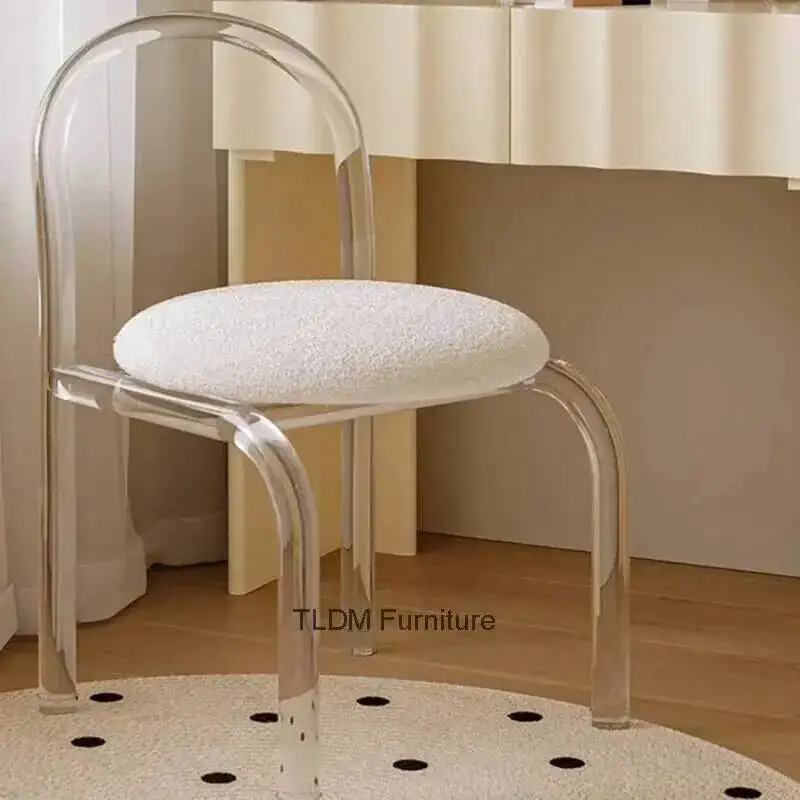 Acrylic Minimalist Party Dining Chairs Replica Para Velvet Wedding Clear Dining Chairs Kids Comedor Throne Sillas Furniture