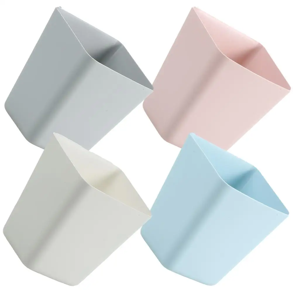 

4 Pcs Storage Hanging Basket Containers Little Bucket Organizers Small Rolling Bin for Home Cart Accessories Box