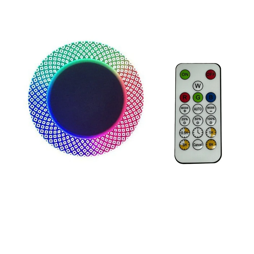 LED Wall Lights With Touch And Remote Control Magnetic RGB Wall Sconce With 2000mAh Rechargeable Battery For Bedroom Hallway 