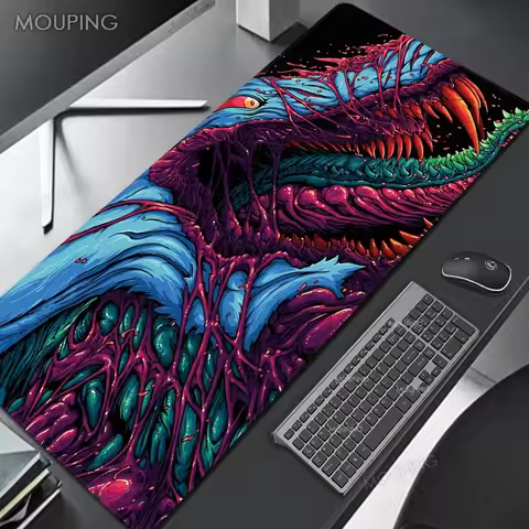 Hyper Beast Csgo Mouse Pad Large Gaming Accessories Mousepad Gamer Slipmat Deskmat 90x40 Mouse Carpet Office Desktop Computer