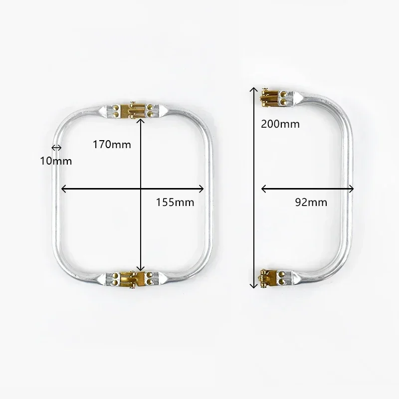 1-5Pcs Metall Kuss Verschluss Geldbörse Rahmen Wolke Tasche Arzt Aluminium Rohr Griff Schnalle DIY Taschen Kupplung Griffe hardware Zubehör