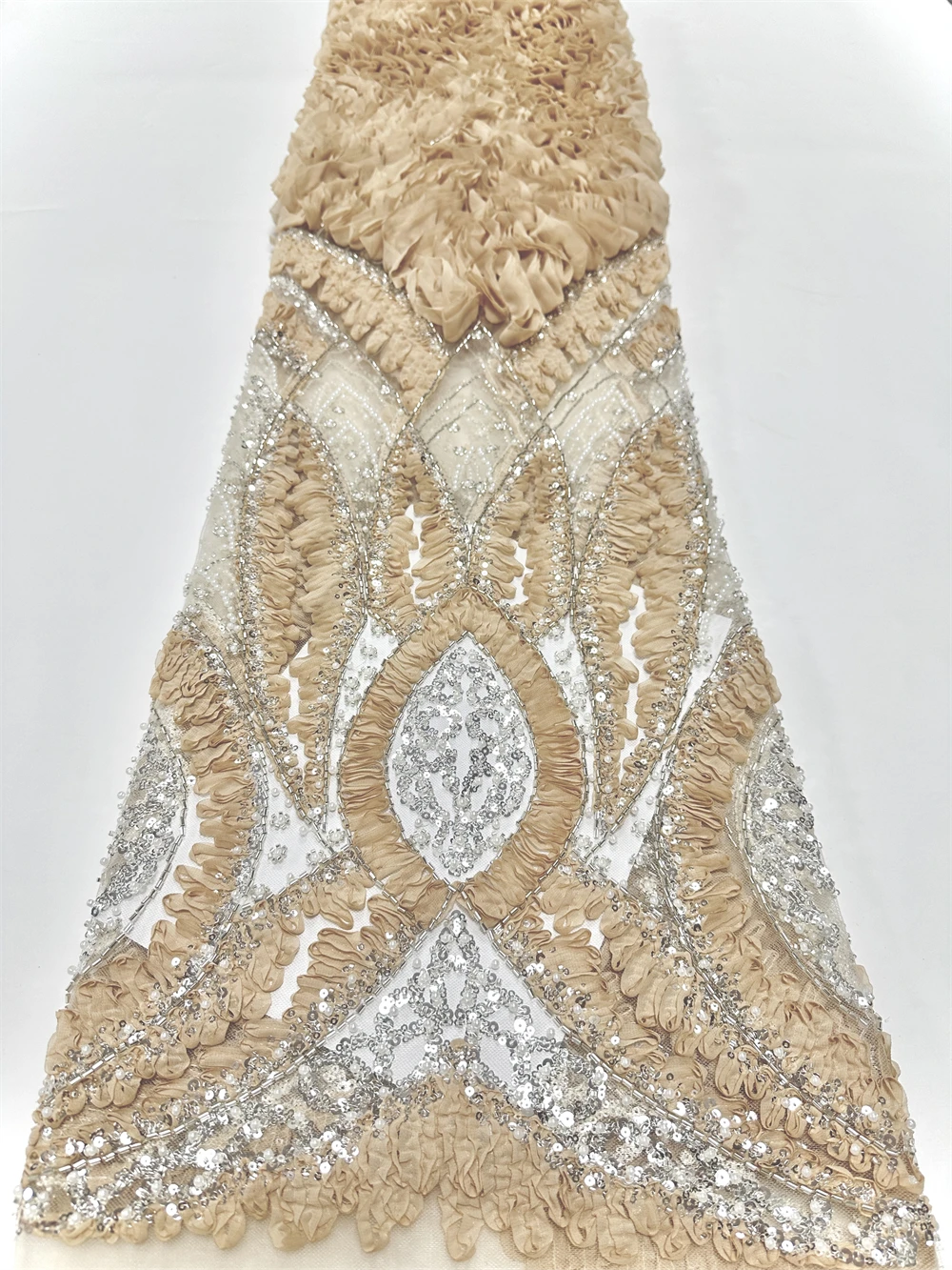 الترتر الأفريقي مطرز أقمشة الدانتيل 2025 جودة عالية التطريز الفرنسية النيجيري أقمشة الدانتيل لمواد الخياطة الزفاف