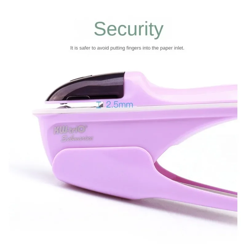 Stapleless Stapler Mini Portable Stapler Safe Paper Stapling Without Staples Bookbinding School Office Supplies Stationery