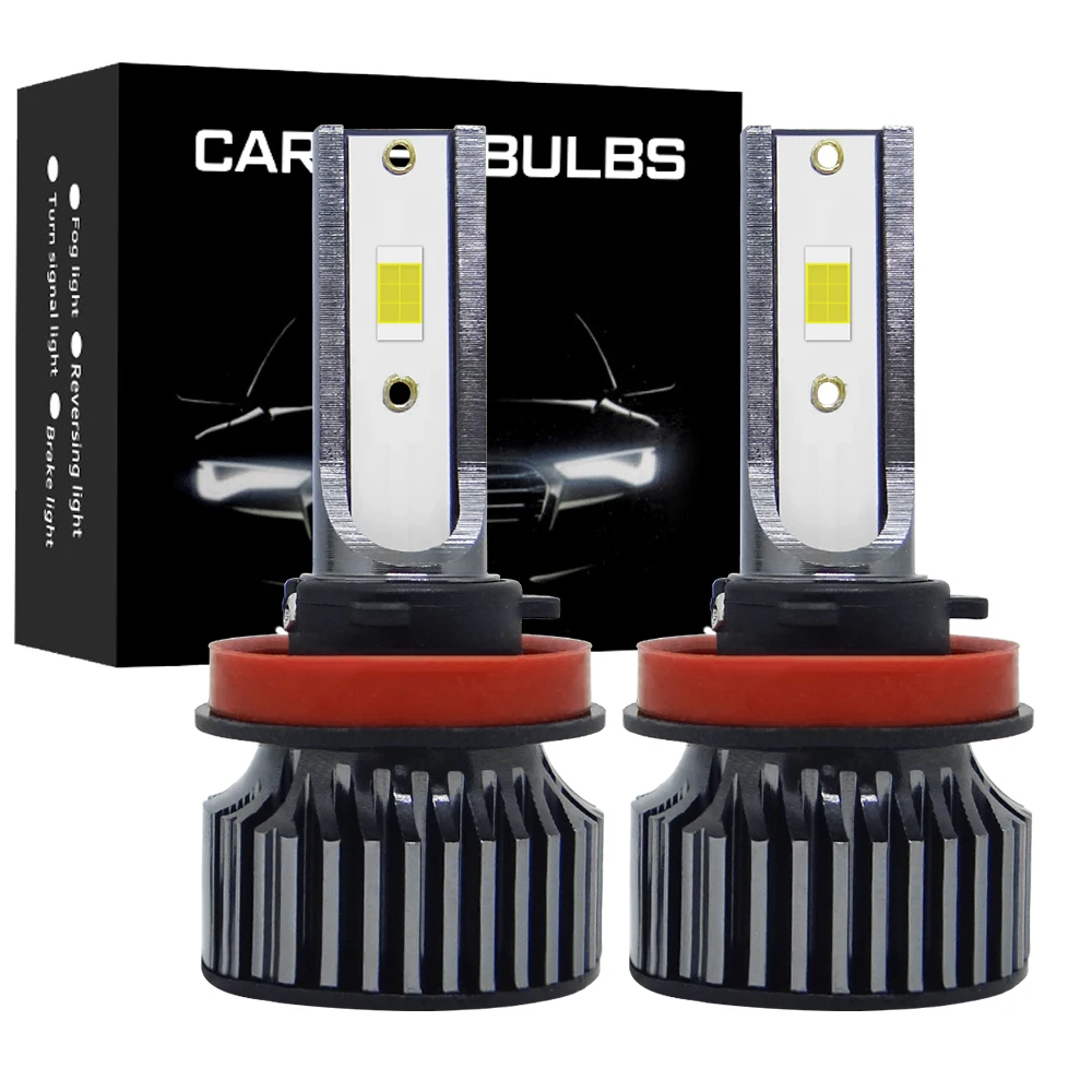 

2pcs Mini Led H7 H8 H9 H11 3570 CSP 12000LM 30W 6500K 8000K Car LED Headlights White Fog Lamps 9005 HB3 9006 HB4 Fog Light Bulbs