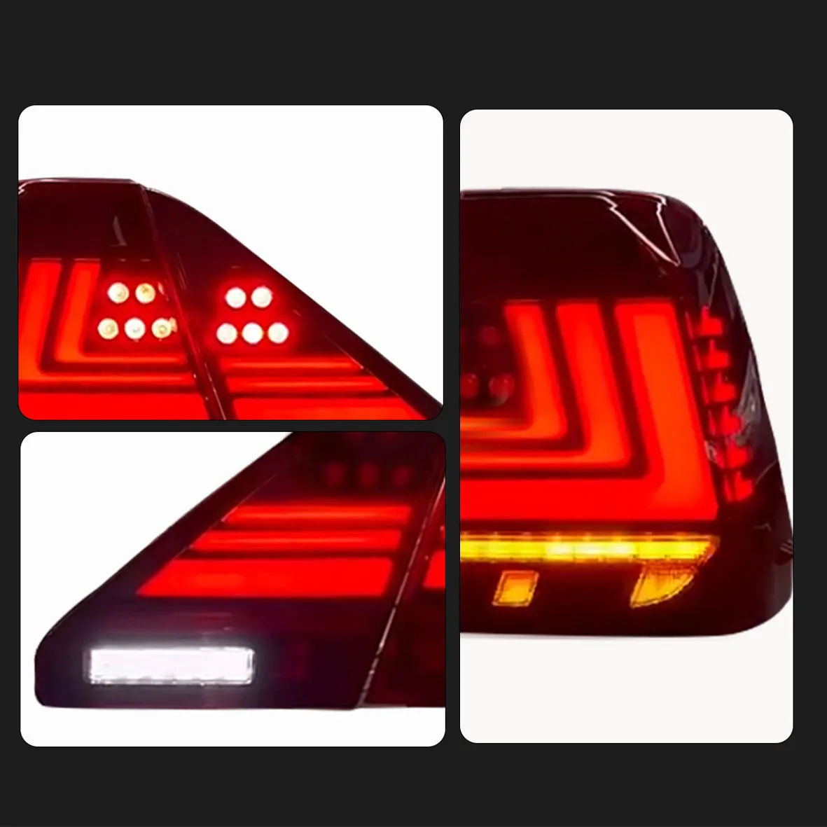 

AKD Tail Lamp for Lexus LS LS430 LED Taillight 2000-2005 LS600 LS460 LS430 Rear Fog Brake Turn Signal Automotive Accessories