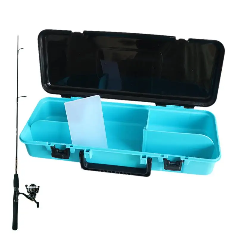 

Tackle Box Large Fishing Boxes With Handle And Firm Locking Fishing Gear Adjustable Compartments Portable Fishing Accessories