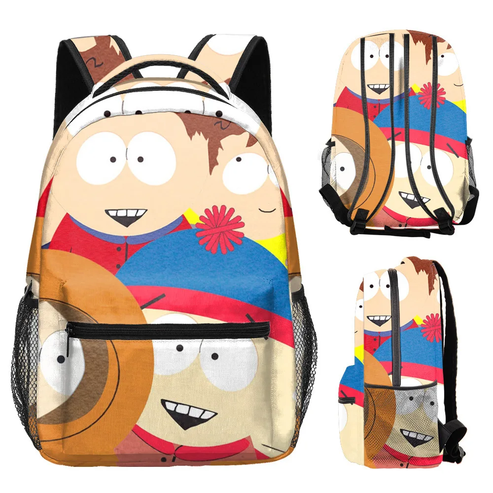 

Trendy Popular Novelty South Park student Bookbag Notebook Backpacks 3D Print Oxford Waterproof Boys/Girls Travel Backpacks