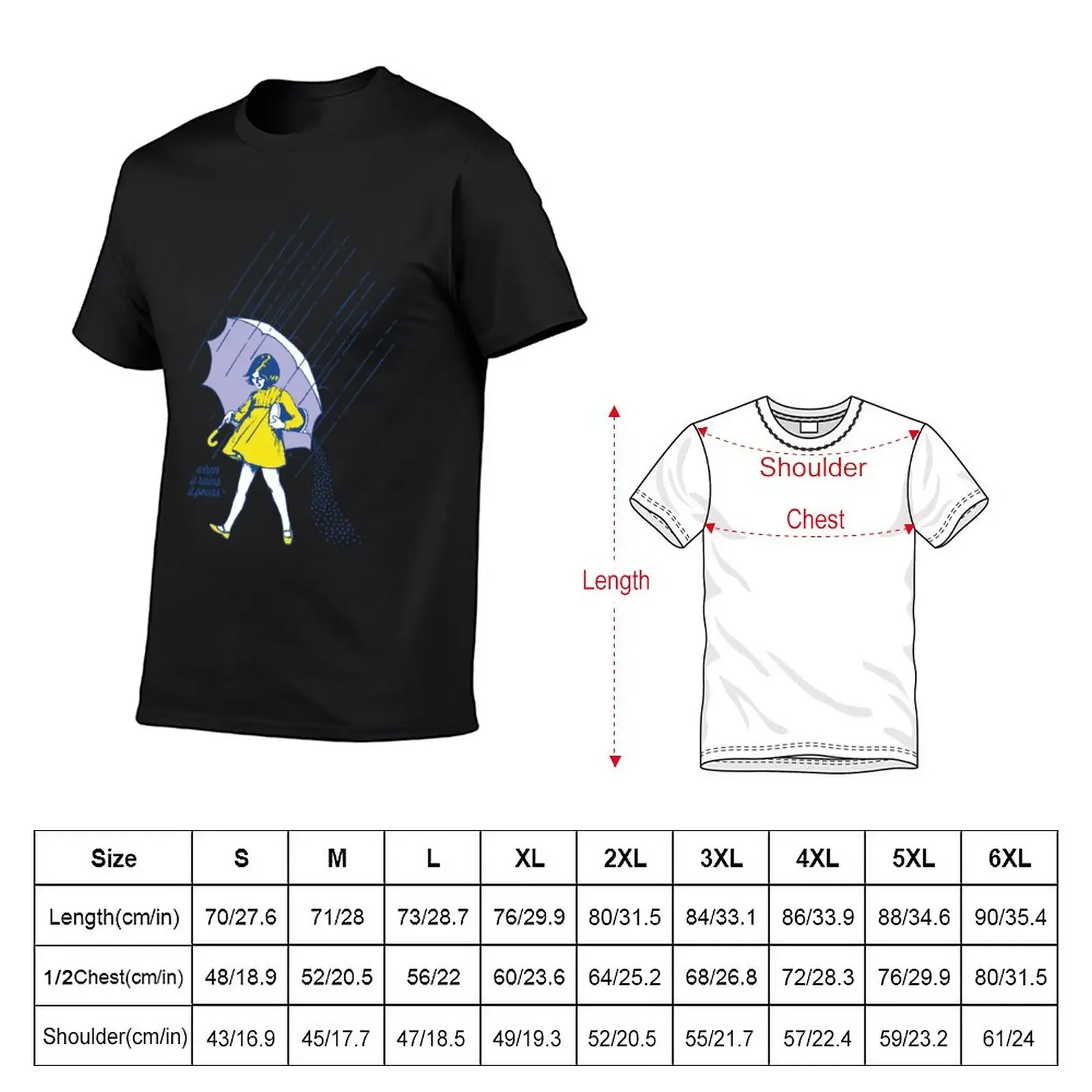 Morton Salt Girl 1968 Mascot Classic Logo T-Shirt hippie clothes summer tops summer top heavy weight t shirts for men