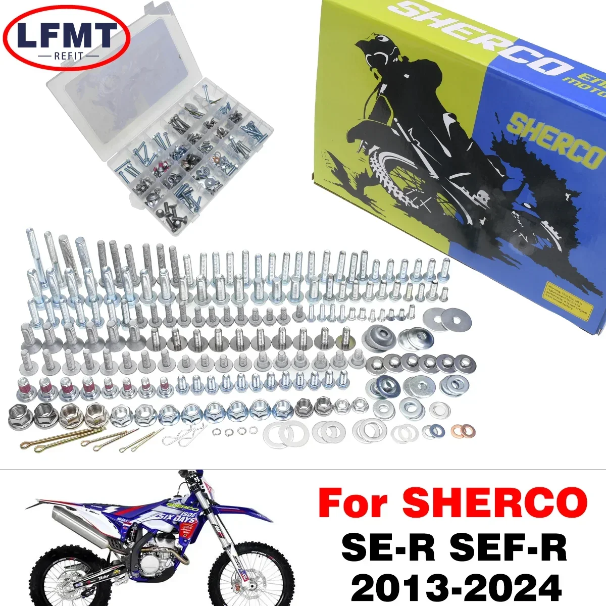 

Hardware Screws Bolts Full car screws kit High quality material For SHERCO SER SE-R SEF-R Factory 125 250 300 450 500 Dirt Bike