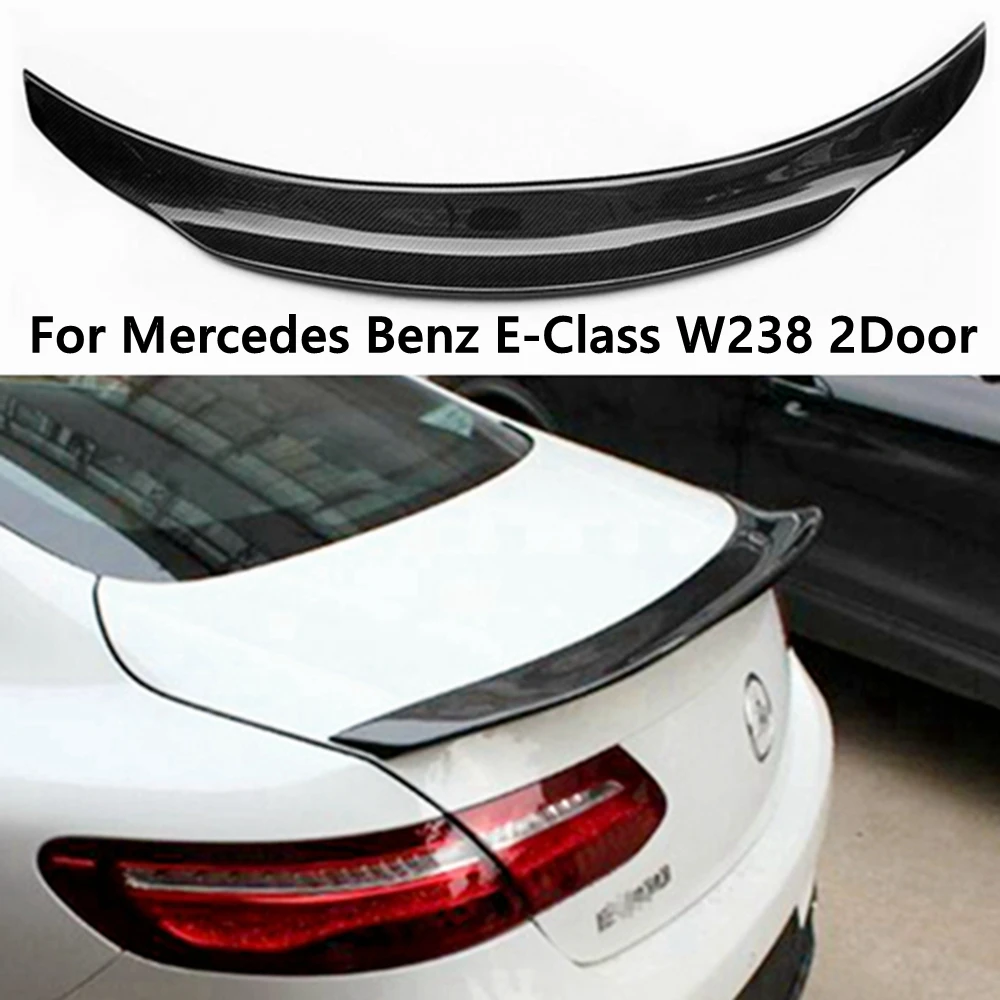 

For Mercedes W238 spoiler E Class Coupe PSM Style E250 E400 E500 E550 2-Door Carbon Fiber Rear Trunk Spoiler Wing 2016 - UP