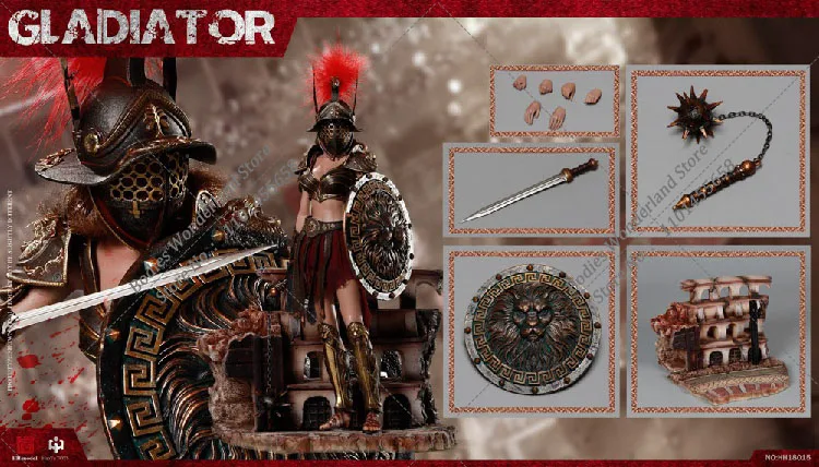 HHmodel HH18015 1/6 Scale Imperial Legion-Imperial Female Warrior Gladiatrix Full Set Action Figure Model Toys for Fans Gifts