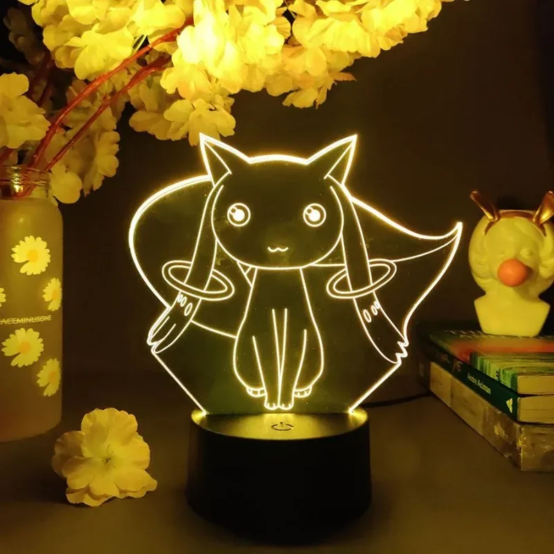 Puella Magi Madoka Magica  Kaname Madoka  Anime Cartoon Figure Ornament Game Bedroom Dormitory Atmosphere Night Light Wholesale