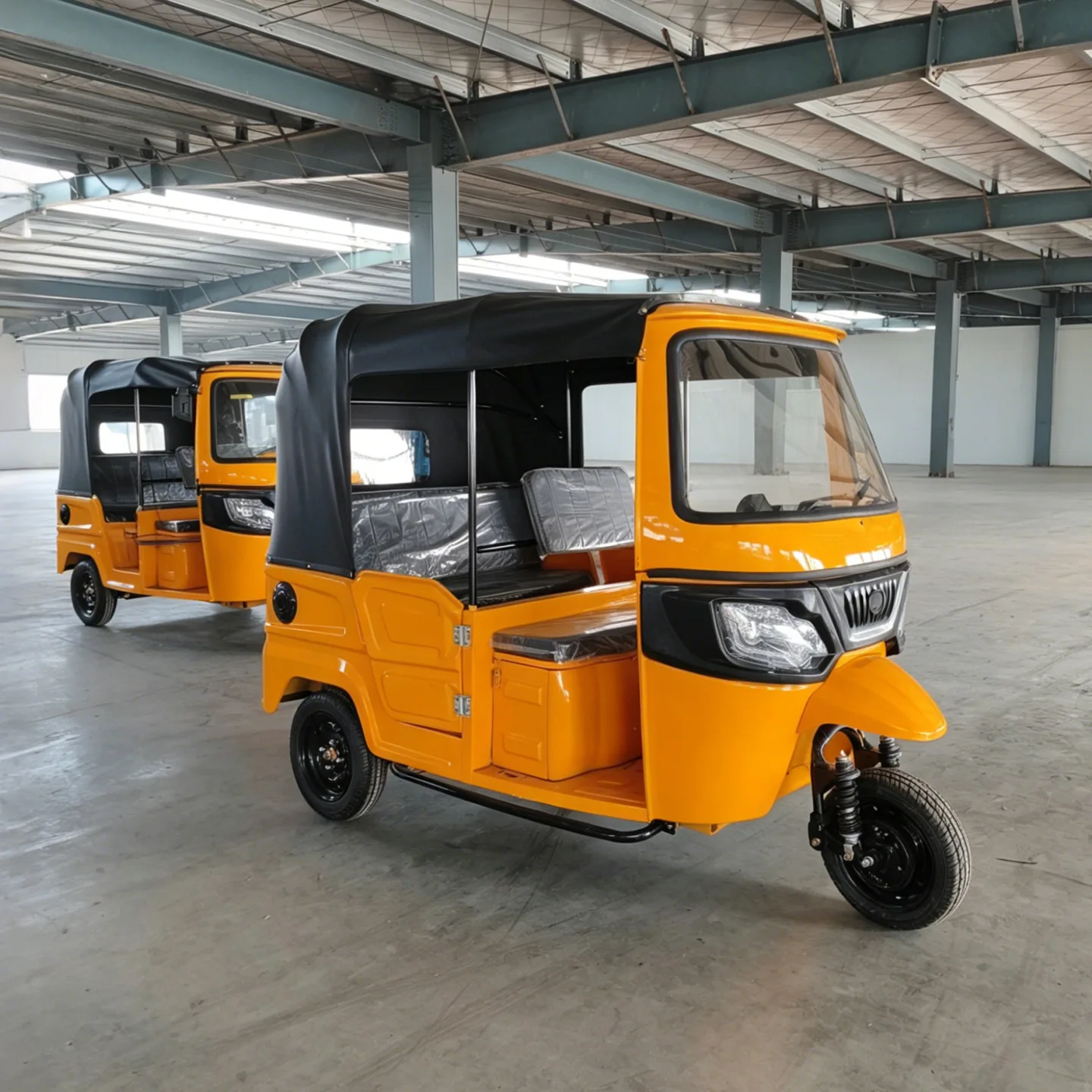 Gas-powered Tuk-tuks, Three-wheeled Motorcycles, and Electric Passenger Vehicles