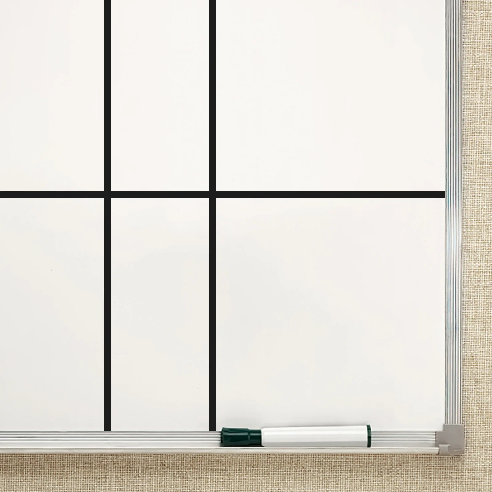 10 قطعة الحيوانات الأليفة السوداء رقيقة شريطية الشريط الجاف محو مجلس الشريط ل السبورة لاصق الرسم البياني شبكة بمناسبة السيارات مقلمة #1