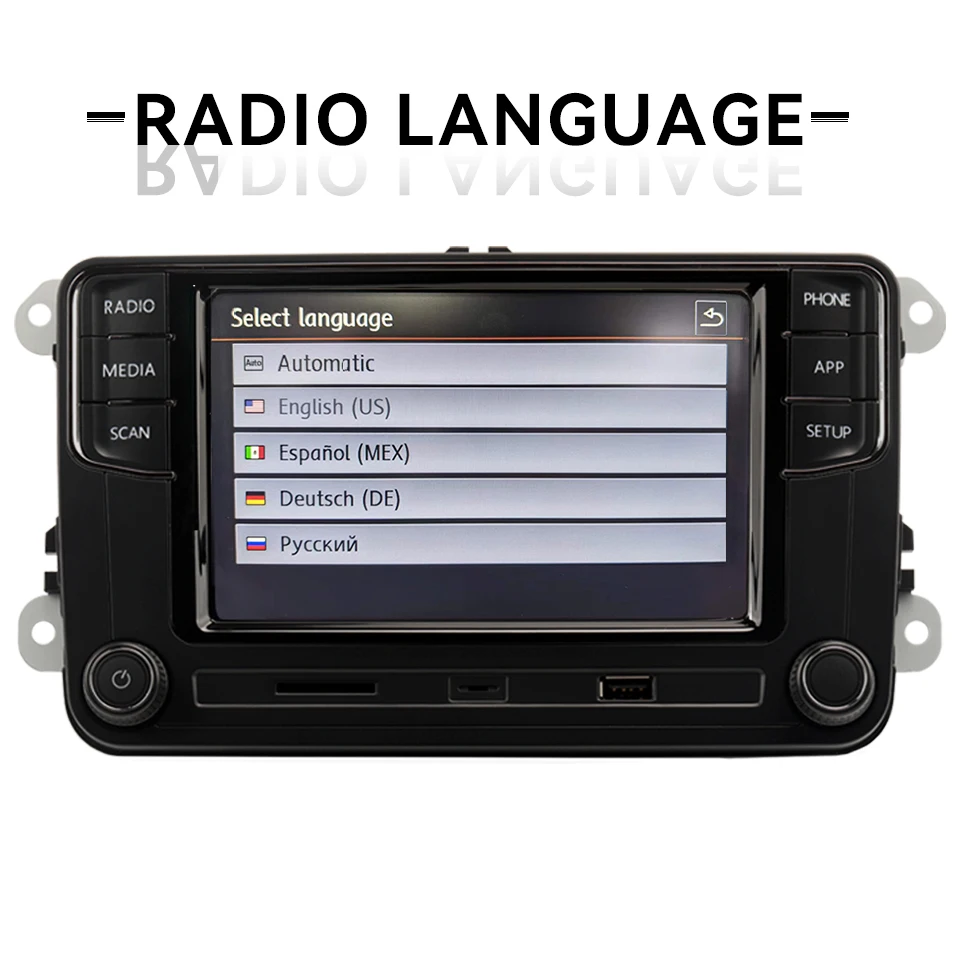 راديو سيارة RCD440PRO Carplay لسيارة VW PQ Passat B5 B6 Golf MK5 MK6 Jetta 5 6 CC POLO Noname Android Auto Bluetooth MIB الوسائط المتعددة