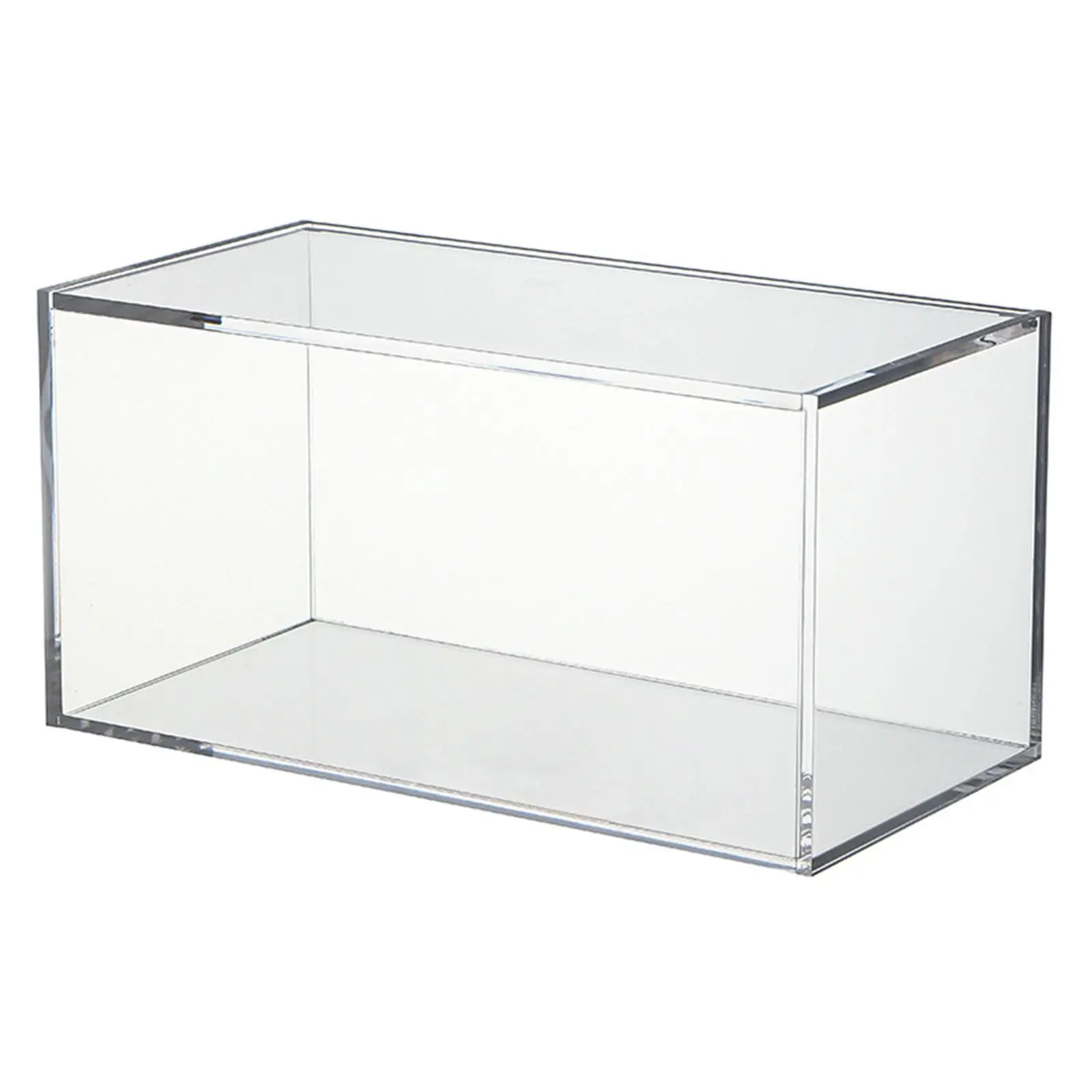 Acrylic Box with Lid Kitchen Bar Countertop Box Transparent Cabinet Organizer with Flip Covers Dustproof Acrylic Tea Storage Box