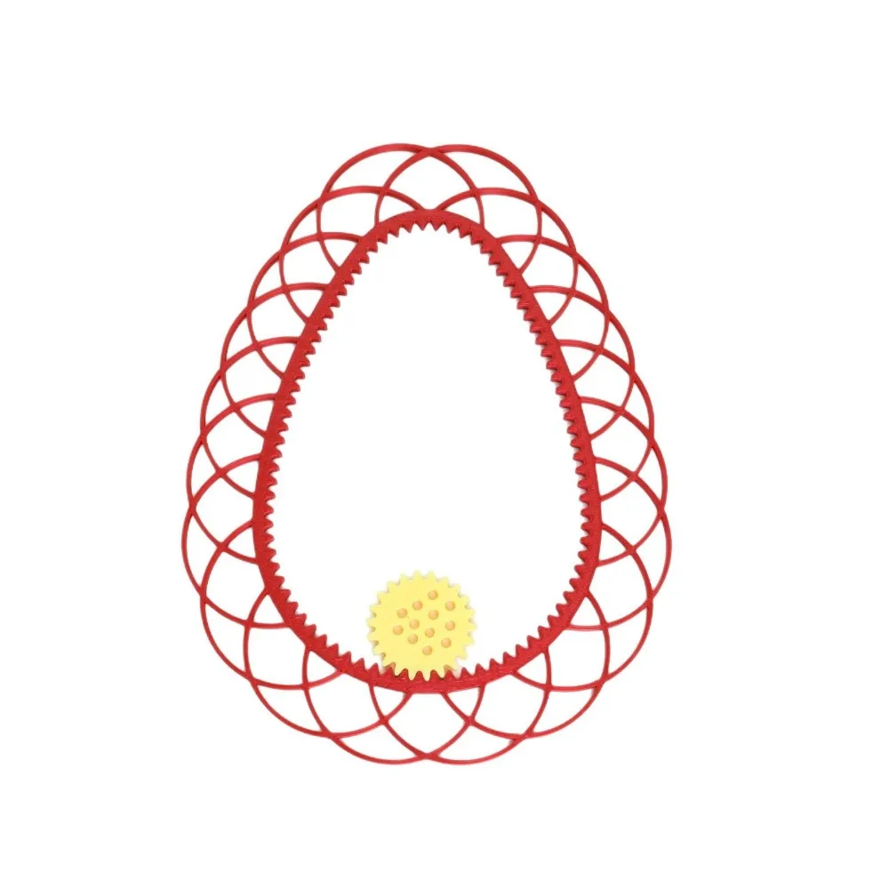 New DIY Painting Template Plastic Interlocking Gears Wheels Painting Geometric Ruler Painting Tool Gift