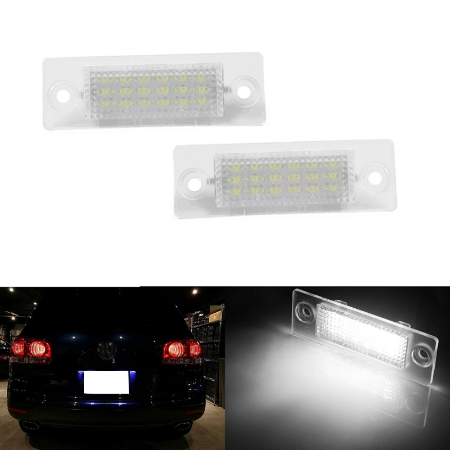 11.112X Car Led License Plate Light Golf 3B5943021 3B5998026