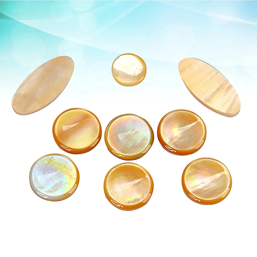 

9 Pcs/set Saxophone Shell Key Tenor Button Soprano Replacement Alto Accessories Inlays Fashion