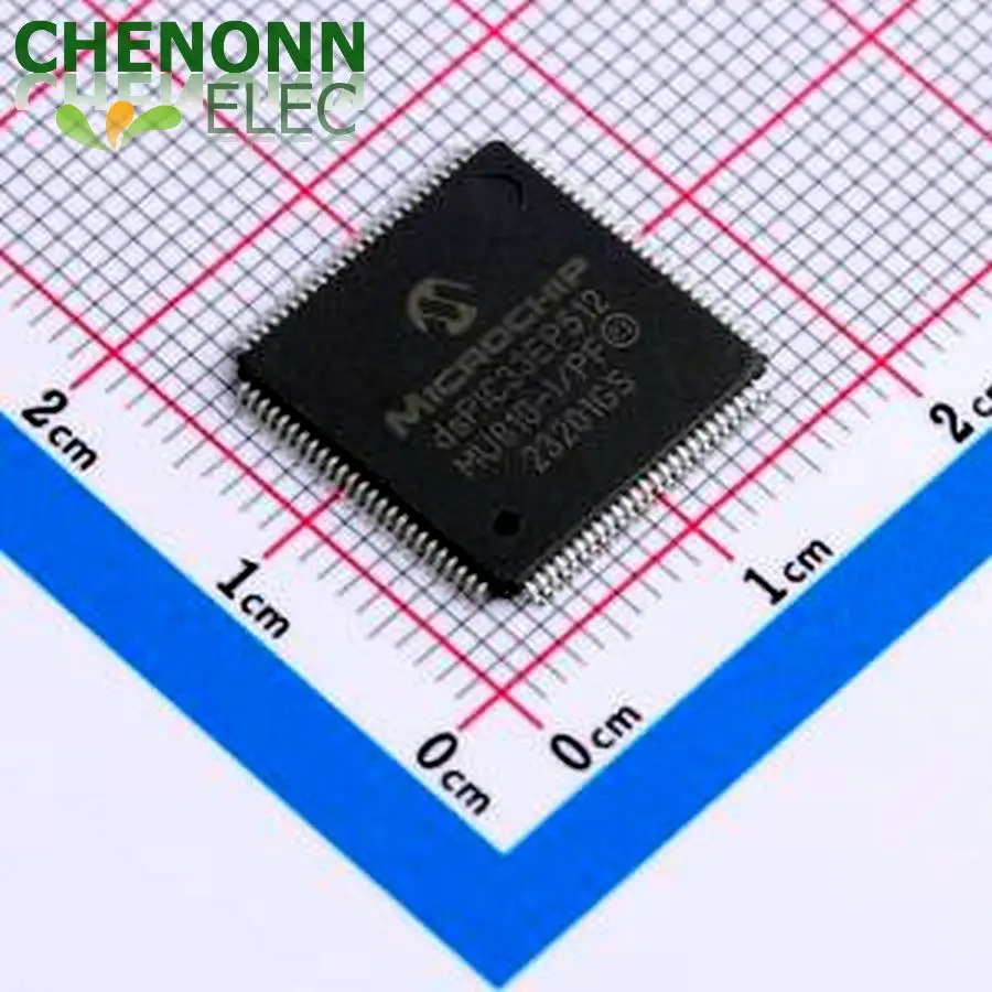2PCS/LOT dsPIC33EP512MU810-I/PF (Digital Signal Processors)
