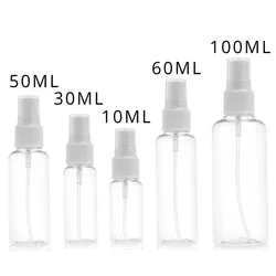 1 adet doldurulabilir şişeler temizle PET plastik taşınabilir sprey şişe boş parfüm konteyneri aksesuarları 10ml 30ml 50ml 60ml 100ml yeni